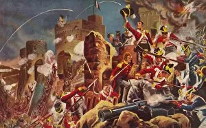 R Caton Woodville Gallery: The Connaught Rangers. The Capture of The Citadel at Badajoz, 1812, (1939)