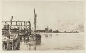 Harbour Front Prints: Connecticut River, 1885. Creator: Charles A Platt