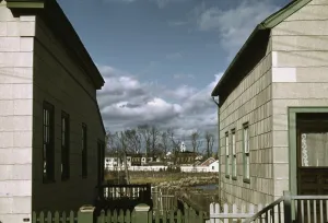 Connecticut town, probably Stonington, on the sea, 1940. Creator: Jack Delano
