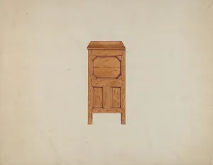 Martin Partyka Prints: A Connecticut-type Hadley Chest-side View, c. 1936. Creator: Martin Partyka