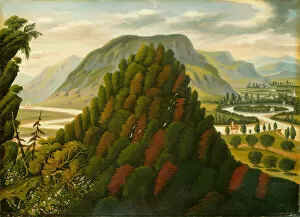 Primitivism Collection: The Connecticut Valley, mid 19th century. Creator: Thomas Chambers