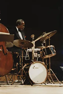 Drumkit Prints: Connie Kay, Royal Festival Hall, London, 1989. Creator: Brian Foskett