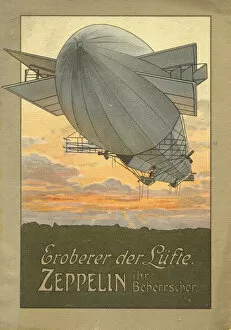 Conquerer of the Air. Zeppelin, 1916. Artist: Anonymous