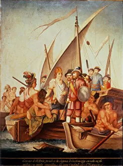 Conquest of Mexico, Perez de Holguin captures Guatimozin