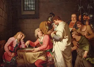 Game Prints: Conradin of Swabia and Friedrich of Baden Awaiting Sentence