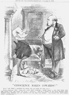 Mr Punch Gallery: Conscience makes Cowards!, 1873. Artist: Joseph Swain