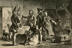 Conscription of German Soldiers for Service in America, (1877). Creator: Albert Bobbett