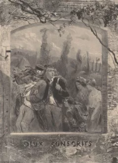 Celestin Francois Nanteuil Leboeuf Gallery: Two Conscripts, ca. 1830-70. Creator: Célestin Nanteuil