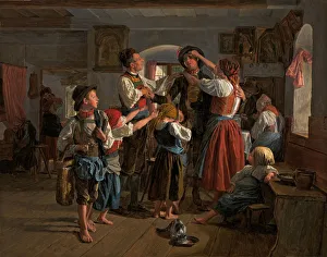 Military Service Gallery: The Conscript?s Farewell, 1854. Artist: Waldmuller, Ferdinand Georg (1793-1865)