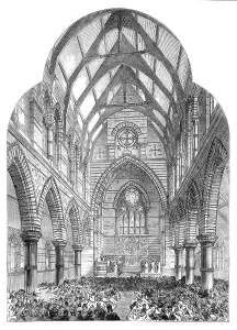 Church Of All Saints Prints: Consecration of All Saints Church, Windsor, 1864. Creator: Unknown