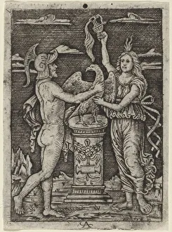 Consecration Prints: Consecration of an Eagle, c. 1500/1525. Creator: Unknown