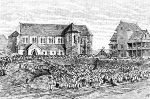 Madagascar Africa Prints: Consecration of the English Cathedral in Madagascar, 1890. Creator: Unknown