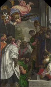 The Consecration of Saint Nicholas, 1562. Artist: Veronese, Paolo (1528-1588) The Consecration of Saint Nicholas, 1562. Artist: Veronese, Paolo (1528-1588)