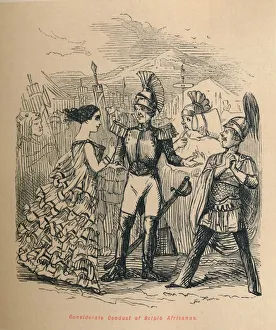 3rd Century Bc Prints: Considerate Conduct of Scipio Africanus, 1852. Artist: John Leech