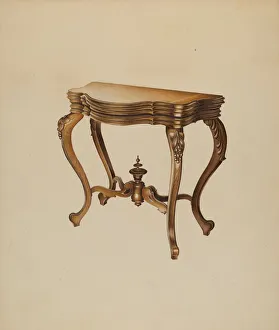 Pohle Robert Prints: Console Table, 1937. Creator: Robert Pohle