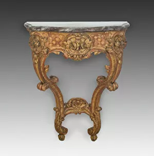 Console Table Gallery: Console Table, France, c. 1730. Creator: Unknown