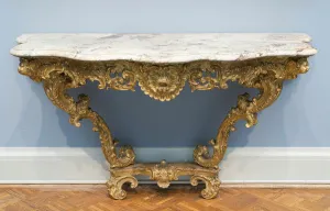 Gesso Prints: Console Table, France, c. 1735. Creator: Francois Roumier