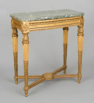 Pier Table Prints: Console Table, France, c. 1780. Creator: Unknown