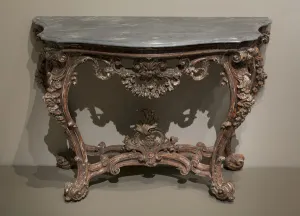 Silvered Prints: Console Table, Naples, 1740 / 50. Creator: Unknown