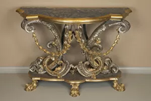 Console Table Gallery: Console Table, Rome, c. 1740. Creator: Unknown