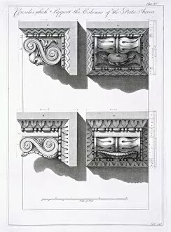 Consoles which support columns of the Porta Aurea, pub. 1764. Creator: Robert Adam (1728-92)