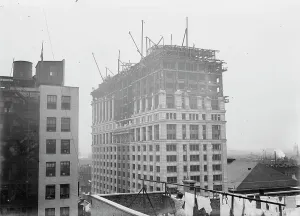 Clothes Line Prints: Consolidated Gas Co. Bldg. between c1910 and c1915. Creator: Bain News Service