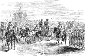 Wagons Prints: The Conspiracies in St. Petersburg: the Nihilists carried to execution