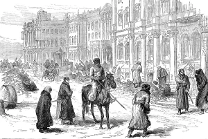 Roadworks Prints: The Conspiracies in St. Petersburg: searching for mines in front of the Winter Palace