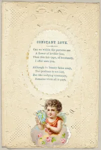 Embossed Prints: Constant Love (valentine), 1850/59. Creator: Unknown