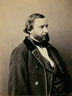 Felix Prints: Constant Troyon, peintre paysagiste, 1861-1865. Creator: Nadar