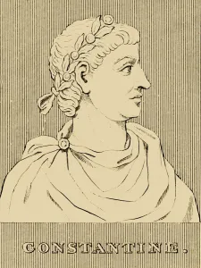 Flavius Valerius Constantinus Prints: Constantine, (272 - 337 AD), 1830. Creator: Unknown
