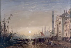 Ziem Felix Prints: Constantinople, 1863. Creator: Felix Francois Georges Philibert Ziem