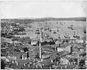 Constantinople and the Bosphorus, Turkey, late 19th century.Artist: John L Stoddard Constantinople and the Bosphorus, Turkey, late 19th century.Artist: John L Stoddard