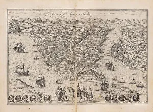Braun Prints: Constantinople. From Civitates orbis terrarum, 1572. Creator: Braun, Georg (1541-1622)