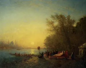 Istanbul Turkey Prints: Constantinople, le repos de la sultane. Creator: Felix Francois Georges Philibert Ziem
