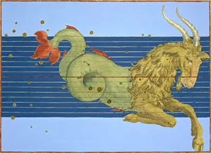 Johann Bayer Prints: Constellation of Capricorn, 1603. Artist: Alexander Mair