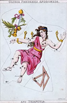 Triangle Collection: Constellations of Andromeda and Triangula, c1820. Artist: Sidney Hall