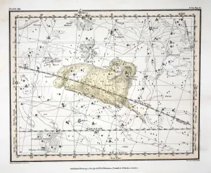 The Constellations (Plate XIII) Aries and Musca Borealis, 1822 The Constellations (Plate XIII) Aries and Musca Borealis, 1822