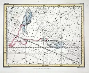 Constellation Gallery: The Constellations (Plate XXII) Pisces, 1822