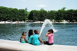 Water Fountain Prints: Constitution Ave NW & 7th Street, Washington, DC. Creator: Chris Suspect