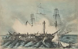 The Constitution and Guerriere-Fought August 19th, 1812-The The Guerriere had 15 men The Constitution and Guerriere-Fought August 19th, 1812-The The Guerriere had 15 men