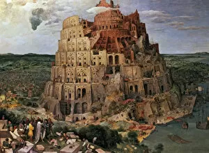 Vienna Gallery: The construction of the Babel Tower by Pieter Brueghel the Elder