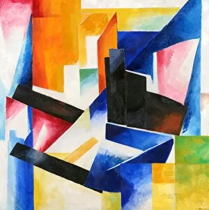 Cubism Gallery: Construction of color planes, 1921