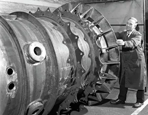 Construction of deep sea inspection chambers, Markham & Co, Chesterfield, Derbyshire, 1966