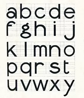 Typeface Gallery: Construction of Lower-Case Letters, 1917