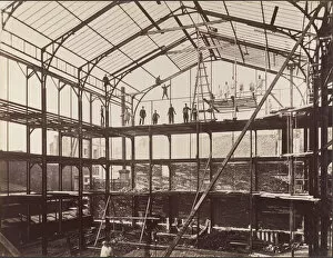 Beams Gallery: [Construction Site], 1880s. Creator: Louis Lafon