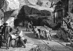Construction of the St Gotthard Tunnel beneath the Alps, 1880 Construction of the St Gotthard Tunnel beneath the Alps, 1880