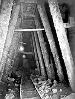 Development Prints: Construction of a Tunnel, 1900-1904. Creator: Unknown