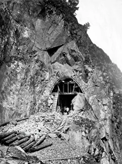 Development Prints: Construction of a Tunnel N 38 at Verst 38, 1900-1904. Creator: Unknown