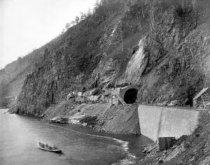 Development Prints: Construction of an Underpass at Verst 15, 1900-1904. Creator: Unknown